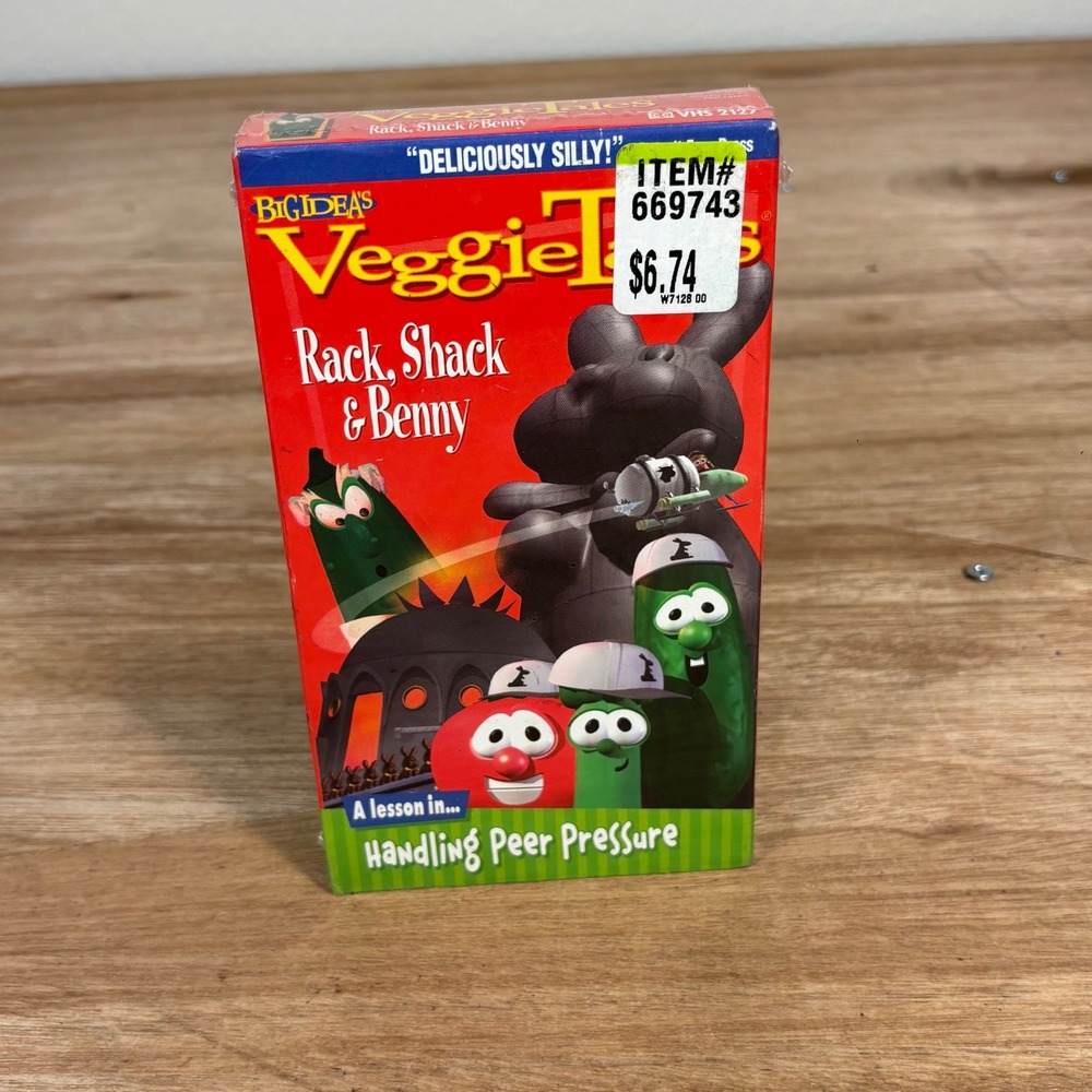 VeggieTales‎ Rack Shack and Benny VHS New Sealed Big Idea Lyrick Studios W7006